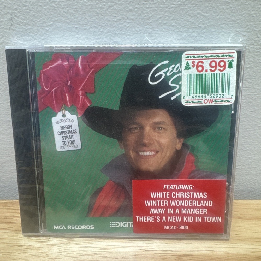 Sealed New George Strait Christmas Strait To You CD 1986